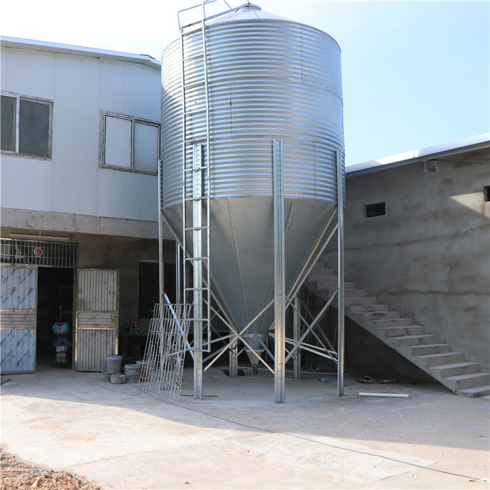 High Stability Poultry Farming Equipment Feed Silo Easy To Use For
