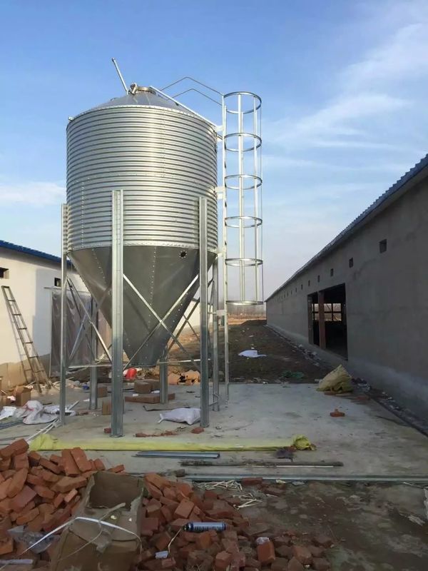 Chicken Poultry Farming Equipment 10tons 15tons 20tons Feed Silo For Automatic Feeding System