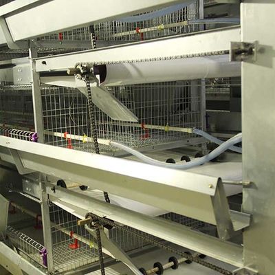 Smooth Mesh 4 Tier Layer Cage , Baby Chicken Cage With Valve Connector