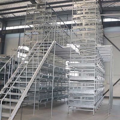 High Efficiency Layer Hen Cages , 3 Phase Pyramid / H Type Battery Cages