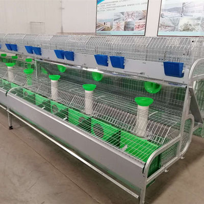Industrial Rabbit Breeding Cage Automatic Equipment Mother Baby Rabbit Poultry Cages With Nest Battery Rabbit Cage For S