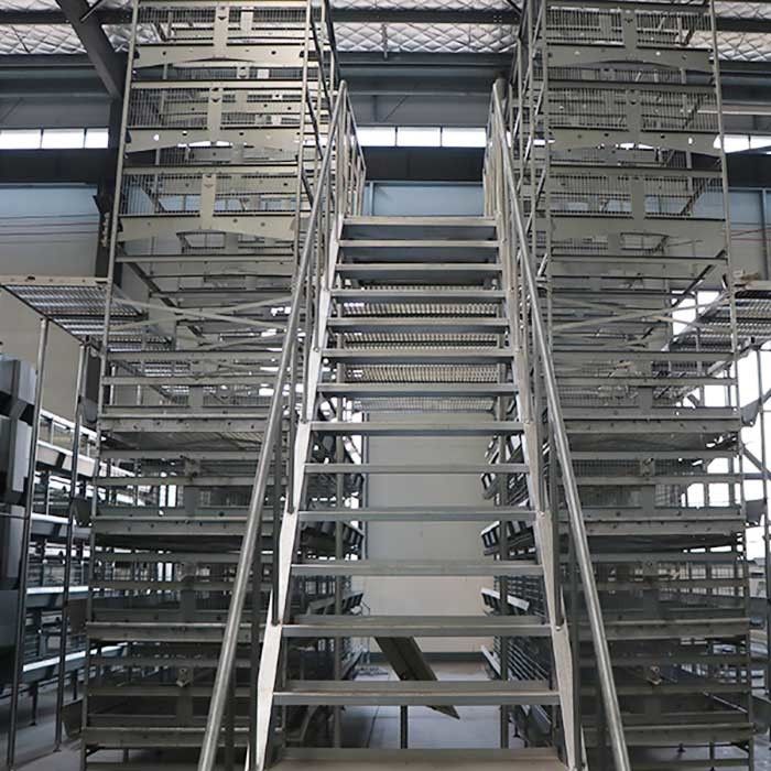 4 / 5 / 6 / 8 Tiers H Type Layer Layer Chicken Cage 120 * 60 * 70 Cm Size