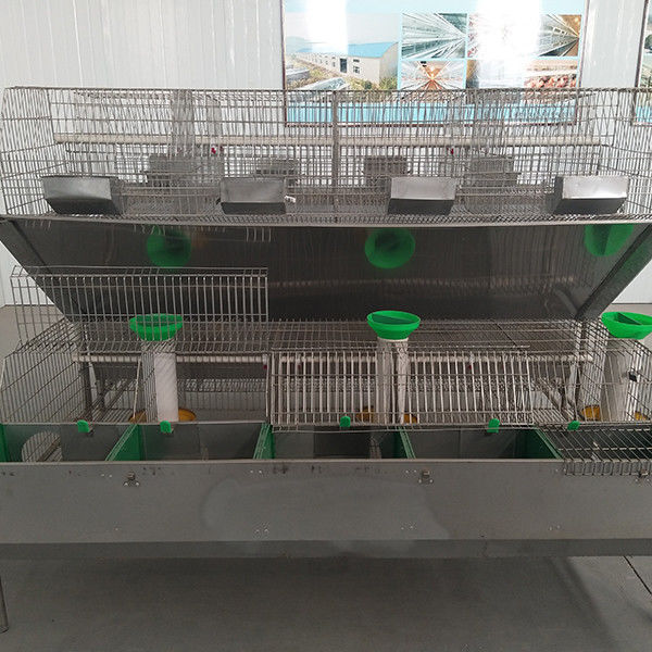 Q235 Steel wire / Plastic Rabbit Cage , Battery Operating Luxury Rabbit Hutch