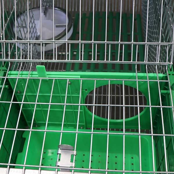 12 Mums Commercial Farm Rabbit Cage High Rearing Efficiency Smart Drinking / Feeding