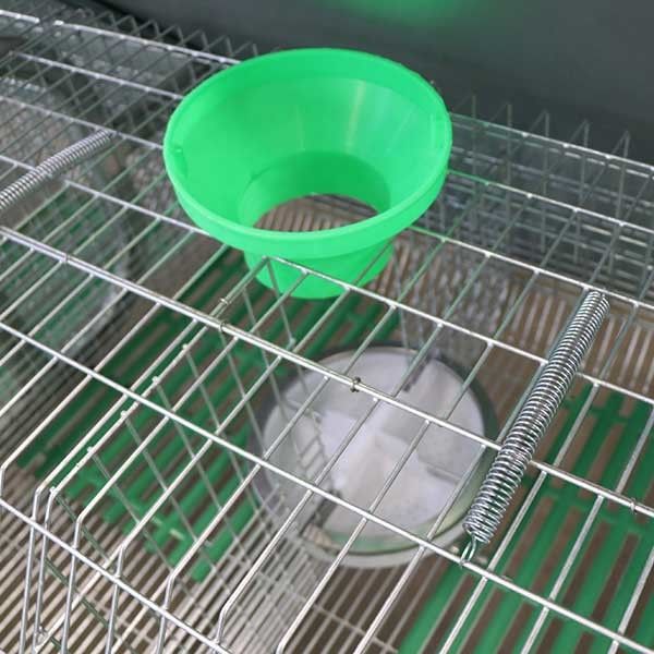 Breeding Rabbit Hutch With Automatic Poop Collector , Silver Commercial Rabbit Housing