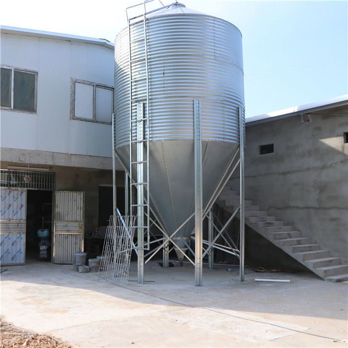 Chicken Poultry Farming Equipment 10tons 15tons 20tons Feed Silo For Automatic Feeding System