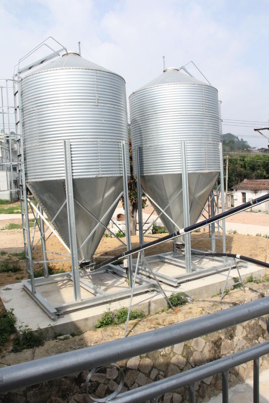 Galvanized Sheet Food Storage Silo Poultry Farming Equipments