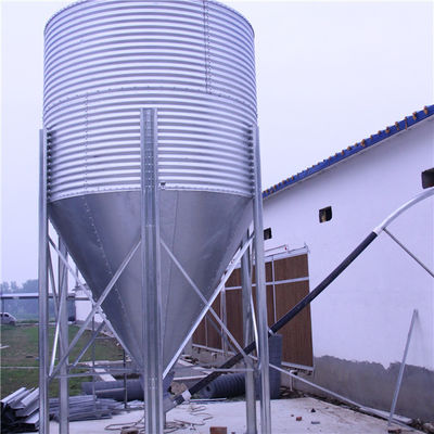 Steel Raising Poultry Farming Equipment Low Conical Holes Feed Drop Smoothly